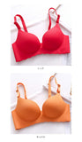 ブラジャー 涼しい ノンワイヤー 通販 ノンワイヤーブラ シームレスブラジャー ノンワイヤーブラジャー ノン ワイヤー ブラ 楽 肩紐取り外し シームレス 痛くない ストラップ 無地