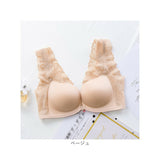 ブラジャー フロントホック レース 通販 3/4カップブラ ナイトブラ フロントホックブラ ノンワイヤーブラ ワイヤレスブラ ブラ ランジェリー インナー 前開き 前ホック セクシー