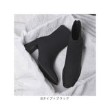 ブーツ レディース 通販 ショートブーツ 靴 くつ ヒール 太ヒール スクエアトゥ 柔らかい 通気性 合皮 スリムアンクル バックジップ ファスナー 6.5cmヒール シンプル 上品 通勤 通学 袴