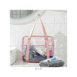 透明 ビニールバッグ 通販 トートバッグ トートバック ショルダーバッグ ビニールバック ショルダー プールバッグ プールバック 大容量 大きめ クリアバッグ 多機能 収納 かわいい