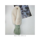 差し込み マフラー キッズ 通販 襟巻き ファー ティペット えりまき 首巻き つけ襟 付け襟 スヌード ネックウオーマー 女の子 かわいい 可愛い もこもこ ふわふわ あったか 防寒