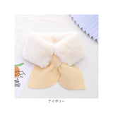 差し込み マフラー キッズ 通販 襟巻き ファー ティペット 首巻き えりまき 付け襟 つけ襟 スヌード ネックウオーマー 女の子 かわいい 可愛い もこもこ ふわふわ あったか 防寒