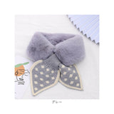 差し込み マフラー キッズ 通販 襟巻き ファー ティペット 首巻き えりまき 付け襟 つけ襟 スヌード ネックウオーマー 女の子 かわいい 可愛い もこもこ ふわふわ あったか 防寒