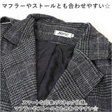 チェスターコート レディース 冬 通販 オーバーコート ロングコート アウター コート ジャケット 上着 羽織 長袖 ダブル チェック きれいめ おしゃれ 防寒 暖かい テーラード ポケット