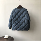 キルティングジャケット レディース ショート ミドル 通販 キルティング ジャケット 羽織 羽織り 上着 ダウンジャケット アウター ノーカラー 中綿 ダウン 防寒 体型カバー ゆったり