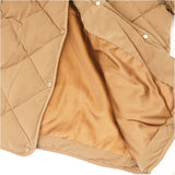 キルティングジャケット レディース ショート ミドル 通販 キルティング ジャケット 羽織 羽織り 上着 ダウンジャケット アウター ノーカラー 中綿 ダウン 防寒 体型カバー ゆったり