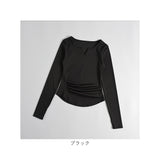 ヨガウェア トップス 通販 ヨガトップス 長袖 ヨガ ウェア キーネック tシャツ ロンt レディース ロングTシャツ 長袖Tシャツ ピラティスウェア スポーツウェア 速乾 ホットヨガ
