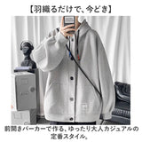 パーカー メンズ 長袖 フード付き 通販 スウェット スウエット メンズスウェット 上着 うわぎ 羽織り 羽織 ジャケット ボタン 前開き 普段使い ゆったり カジュアル トップス アウター