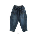 デニムパンツ レディース ウエストゴム 通販 サルエルパンツ ズボン パンツ ジーパン ジーンズ デニム サルエル レディースパンツ カジュアルパンツ 9分丈 九分丈 ポケット ゆったり