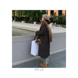 中綿 コート レディース 通販 ロングコート アウター ジャケット スタンドカラー 上着 冬 防寒 暖かい シンプル 無地 ゆったり 通勤 通学 旅行 お出かけ カジュアル きれいめ 大人