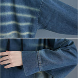 デニム パーカー ワンピース レディース 通販 デニムワンピース パーカーワンピース デニムパーカー スカート 体型カバー 長袖 ゆったり ひざ丈 膝丈 大人 フード付き フード カジュアル