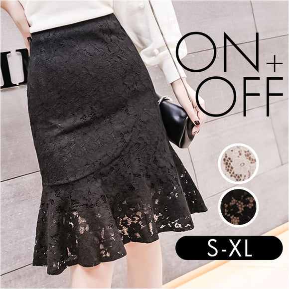マーメイドスカート レース 膝丈 レディース 通販 マーメイド スカート レーススカート レディーススカート タイトスカート タイト ひざ丈 膝下丈 ミディ丈 総レース 華やか エレガント