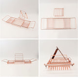 バスタブトレー 伸縮 バスラック 通販 バスタブラック 浴室用ラック バステーブル テーブル トレー ラック スライド式 浴槽 お風呂 水切り シンプル タブレット置き タブレット