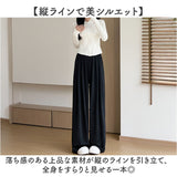 ワイドパンツ レディース 夏用 通販 ワイド パンツ ズボン 長ズボン ロングパンツ ボトムス ウエストゴム ロング丈 ロング おしゃれ 大人 女子 女性 ゆったり 通勤 オフィス きれいめ