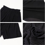 プリーツパンツ ハーフ丈 通販 ショートパンツ 半ズボン ハーフパンツ イージーパンツ ショーパン ボトムス レディース ウエストゴム 軽やか ５分丈 ポケット付き カジュアル シンプル