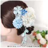 髪飾り 花 通販 ヘアアクセサリー 4点セット セット 髪かざり 花飾り 造花 房飾り フラワー 和装 着物 和服 和風 振袖 袴 成人式 卒業式 結婚式 七五三 着脱簡単 髪留め ヘアアレンジ