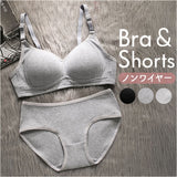 ブラジャー上下セット インナー レディース 通販 ブラ ショーツ レディースショーツ 下着 肌着 ナイトブラ レディースインナー セットアップ 上下 セット 無地 シンプル カップ
