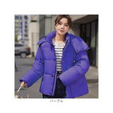 中綿ジャケット レディース 通販 ショート コート ジャケット アウター 上着 軽い 暖かい 防風 防寒 フード付き スタンドカラー シンプル 無地 通勤 通学 カジュアル 冬 かわいい