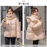 中綿ジャケット レディース 通販 ショート コート ジャケット アウター 上着 軽い 暖かい 防風 防寒 フード付き スタンドカラー シンプル 無地 通勤 通学 カジュアル 冬 かわいい