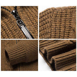 ニット メンズ カーディガン スタンドカラー ジップアップ 通販 アウター ニットジャケット カーデ ジャケット 羽織り ショート丈 長袖 ジップ シンプル 無地 通気性 伸縮性 柔らかい