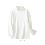 女の子 トップス キッズ 通販 長袖 ハイネック キッズトップス 長袖Tシャツ カットソー こども 女子 かわいい おしゃれ シンプル 無地 インナー 通学 通園 保温 暖かい 男の子 ストレッチ