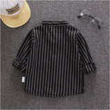 シャツ 長袖 ストライプ 通販 キッズシャツ 長袖シャツ ボタンシャツ 前開き スタンドカラー 子供服 子ども服 こども服 ストライプ柄 子供 子ども こども ボタン 男の子 女の子