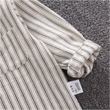 シャツ 長袖 ストライプ 通販 キッズシャツ 長袖シャツ ボタンシャツ 前開き スタンドカラー 子供服 子ども服 こども服 ストライプ柄 子供 子ども こども ボタン 男の子 女の子