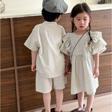 キッズ セットアップ 子供服 通販 女の子 男の子 ワンピース パンツ シャツ 半袖 上下セット ショートパンツ 春 夏 おしゃれ かわいい 可愛い キッズ服 子ども お揃い 兄弟 姉妹 双子