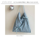 トートバッグ くしゅくしゅ リボン 通販 トート バッグ バック ショルダーバッグ 肩掛け トートバック かばん レディース a4 大容量 おしゃれ かわいい 大人 学生 通学 大きめ ショルダー