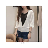 カーディガン レディース 薄手 通販 ニットカーディガン 長袖 ニット ドルマン ボリューム袖 羽織り トップス vネック リブ 無地 ゆったり 春 夏 秋 冷房対策 オフィス かわいい 可愛い