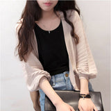 カーディガン レディース 薄手 通販 ニットカーディガン 長袖 ニット ドルマン ボリューム袖 羽織り トップス vネック リブ 無地 ゆったり 春 夏 秋 冷房対策 オフィス かわいい 可愛い