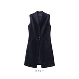 ロングベスト レディース 通販 ロングジレ ジレ ベスト トレンチベスト ジレンチ ノースリーブ アウター トップス ロング丈 通勤 通学 カジュアル ビジネス フォーマル きれいめ 前開き