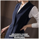 ロングベスト レディース 通販 ロングジレ ジレ ベスト トレンチベスト ジレンチ ノースリーブ アウター トップス ロング丈 通勤 通学 カジュアル ビジネス フォーマル きれいめ 前開き