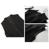 ロングベスト レディース 通販 ロングジレ ジレ ベスト トレンチベスト ジレンチ ノースリーブ アウター トップス ロング丈 通勤 通学 カジュアル ビジネス フォーマル きれいめ 前開き