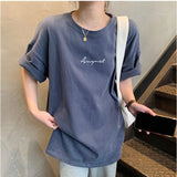 ロゴ Tシャツ レディース 通販 ロゴTシャツ ロゴtシャツ tシャツ シャツ カジュアルシャツ オーバーシャツ レディースシャツ シック ドロップショルダー ロゴデザイン 大人 シンプル