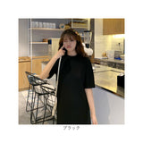 ロングワンピース 半袖 通販 カットソー ワンピース ワンピ ロング丈 レディース Tシャツワンピース ロングワンピ Tシャツワンピ クルーネック サイドスリット 吸湿性 通気性 ゆったり