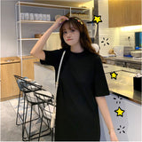 ロングワンピース 半袖 通販 カットソー ワンピース ワンピ ロング丈 レディース Tシャツワンピース ロングワンピ Tシャツワンピ クルーネック サイドスリット 吸湿性 通気性 ゆったり