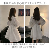 襟付き シャツワンピース 長袖 通販 ミニワンピース フレア ワンピース ワンピ チュニックワンピース ブラウスワンピース トップス シャツブラウス レディース おしゃれ かわいい
