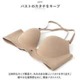 ノンワイヤー ブラ 脇高 通販 ノンワイヤーブラ ブラジャー シームレスブラ 2way ストラップレス 紐無し ノンワイヤー ワイヤレス シームレス インナー 下着 ランジェリー カップ