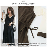 マタニティー ワンピース レディース 前開き 通販 マタニティウェア マタニティ ワンピ 妊婦服 授乳服 マタニティ服 マタニティー服 部屋着 着回し 長袖 ボタン フォーマル オフィス