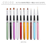 ジェルネイルブラシ キャップ付き 通販 ネイルブラシ 10本セット セット ジェル ネイル アート 筆 スカルプ ジェルブラシ UV用 3D ファンブラシ ドットペン 使いやすい 収納便利 かわいい