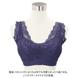 ナイトブラ 通販 ブラジャー ノンワイヤー ブラ スポーツブラ スポブラ インナー 下着 肌着 ランジェリー 夏 シームレス 脇高 幅広ショルダー レース パッド付 マタニティ 産後