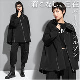 パーカー ブルゾン レディース 通販 ジャケット 羽織り 羽織 ライトアウター 斜め ジップ 長袖 アシンメトリー スタンドカラー 立ち襟 衿 襟 伸縮性 無地 斜めジップ フード付き フード