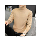 ニット セーター メンズ 通販 ニットセーター モックネック ハイネック ボトルネック タートルネック タートルネックセーター メンズセーター 無地 柔らかい ソフト 快適 ギフト 通勤