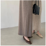 ニットワンピース ロング レディース 通販 ニット ワンピース ワンピ セーター 長袖 ロング丈 タートルネック ハイネック ゆったり カジュアル 体型カバー シンプル あたたかい 秋 冬