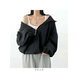 パーカー 薄手 長袖 レディース 通販 長袖パーカー ジャケット 羽織り 羽織 カーディガン 上着 ショート丈 薄い フード付き フード ポケット そで 袖 調整可能 涼しい 無地 シンプル