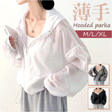 パーカー 薄手 長袖 レディース 通販 長袖パーカー ジャケット 羽織り 羽織 カーディガン 上着 ショート丈 薄い フード付き フード ポケット そで 袖 調整可能 涼しい 無地 シンプル