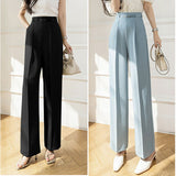 ワイドパンツ ハイウエスト レディース 通販 パンツ スラックス 長ズボン ズボン ロングパンツ カジュアルパンツ ワイド ベルト付き ポケット センタープレス カジュアル きれいめ