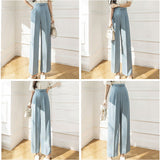 ワイドパンツ ハイウエスト レディース 通販 パンツ スラックス 長ズボン ズボン ロングパンツ カジュアルパンツ ワイド ベルト付き ポケット センタープレス カジュアル きれいめ