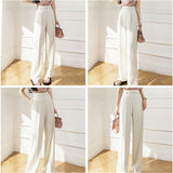 ワイドパンツ ハイウエスト レディース 通販 パンツ スラックス 長ズボン ズボン ロングパンツ カジュアルパンツ ワイド ベルト付き ポケット センタープレス カジュアル きれいめ